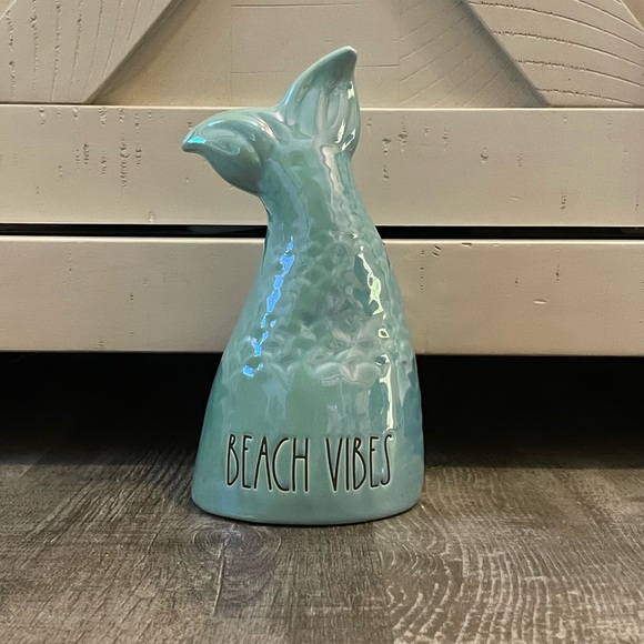 Rae Dunn BEACH VIBES mermaid tail. - Picture 2 of 4
